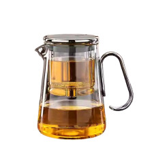 Elegante tetera de cristal con filtro resistente al calor: perfecta para los amantes del té y para regalar.