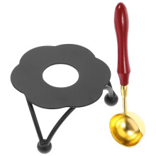 OUNONA 1 Set of Retro Style Seal Wax Melting Stove Spoon Set Melting Wax Melting Tool