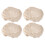 4pcs Oval Banneton Proofing Basket for Sourdough Bread 1