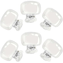 6-Pack Travel Toothbrush Head Covers – Portable Plastic Caps for Electric & Manual Brushes, Compatible with All Types