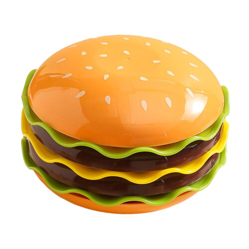 Hamburger Plate Set Cute Plates and Bowls Set for Restaurant Kitchen Holiday 7 Layer 1