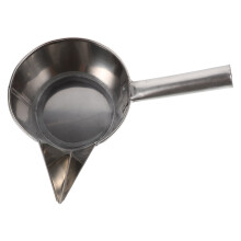 OUNONA Industrial Stainless Steel Ceramic Slurry Ladle with Precision Water Scoop Spout
