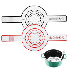Tapis de cuisson en silicone antiadhésif réutilisable pour cocotte en fonte, lot de 2, avec longues poignées – Compatible avec les cocottes en