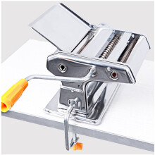 1Set Manual Pasta Maker Machine Silver for Home Users Cooking
