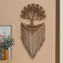 Bohemian Tapestry Wall Decor Tree Macrame Wall Hanging Dorm Wedding Wall Art Decor Window Backdrop Decoration Gift
