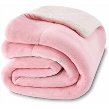 Baby Sherpa Blanket,Warm Toddler Throw Blanket,Soft Newborn Fleece Blanket for Winter (Pink,30x40 inches)