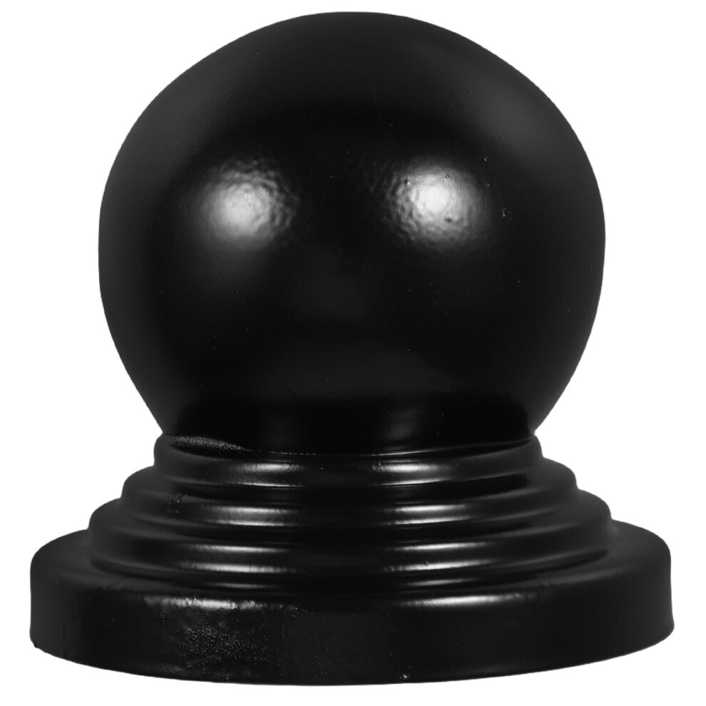 Frcolor Handrail Guardrail Cap Ball Post Electric Fence Posts Black 9110895791875