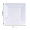 10 Pieces 6" White Plastic Square Plates Disposable Party Tableware 4