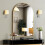 EDX arched wall mirror gold aluminum frame 24x36 inch 1