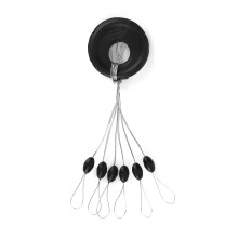 Rubber Fishing Stopper 100Pcs/Lot Rubber Fishing Bobber Stopper Float Sinker Cylinder Oval Buoy Float Stop (Oval)
