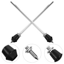HEMOTON 2 Pcs Drum Riser Percussion 30.10X3.00X3.00CM Silver