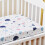 Lençol de berço infantil em algodão macio e respirável com elástico, compatível com colchões de berço e infantis padrão. 3