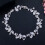 White Gold Plated Cubic Zirconia Austrian Crystal Leaf Branch Bangle Bracelets 2