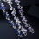 White Gold Plated Cubic Zirconia Austrian Crystal Leaf Branch Bangle Bracelets 7