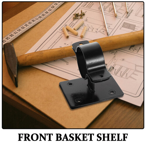 Bike Basket Rack Front Mount for Bicycle Cargo Holder 1 Set 2