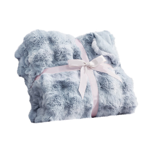 Faux Fur Throw Blanket 180 x 200 cm 1