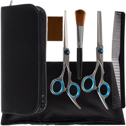 Hairdressing scissors 2 pcs + accessories 1