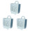 3 Pieces Wall Mounted Folding Clothes Storage Basket Topper Collapsible Laundry 4