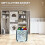 3 Pieces Wall Mounted Folding Clothes Storage Basket Topper Collapsible Laundry 5