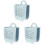 3 Pieces Wall Mounted Folding Clothes Storage Basket Topper Collapsible Laundry 8