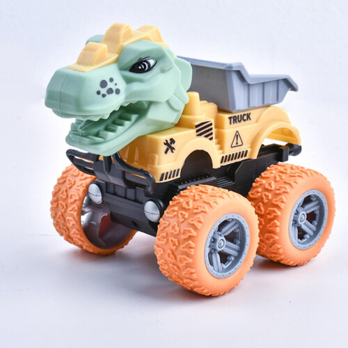 Dinosaur Press-Forward Legetøjsbil - Gravemaskine Stil 1