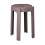 Plastic Stool Lightweight Stackable Round Backless 1 Pack 2