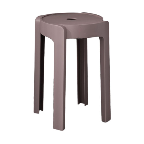 Lightweight Portable Plastic Stools, Stackable & Nesting, Backless Round Chairs for Classroom, Home, Office, Cafe – Compatible with Standard Tables 1