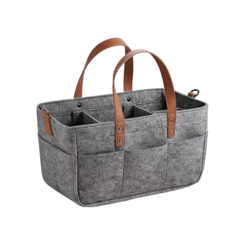 Foldable Storage Bag with Changeable Compartments | Diaper Caddy & Multi-Purpose Tote | Lightweight, Removable Inserts | 33x23x18cm 1