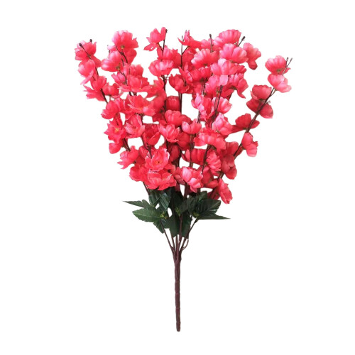 Bouquet de fleurs artificielles roses 55 cm 2