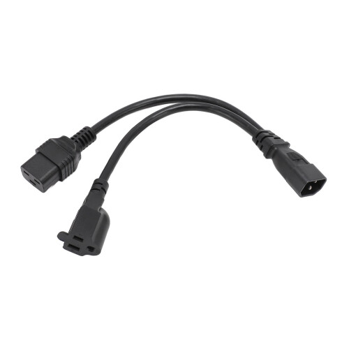 Câble IEC320 C14 vers C19 5-15R, 12,6 pouces Plug & Play