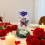Akryl Guld Rose Natlampe – 22 cm 4