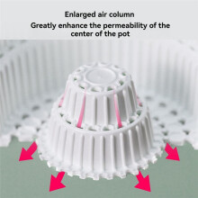 Mesh Flowerpot, Perforated Tray - Ideal for Indoor and Outdoor, Ensuring Good Drainage and Air Circulation