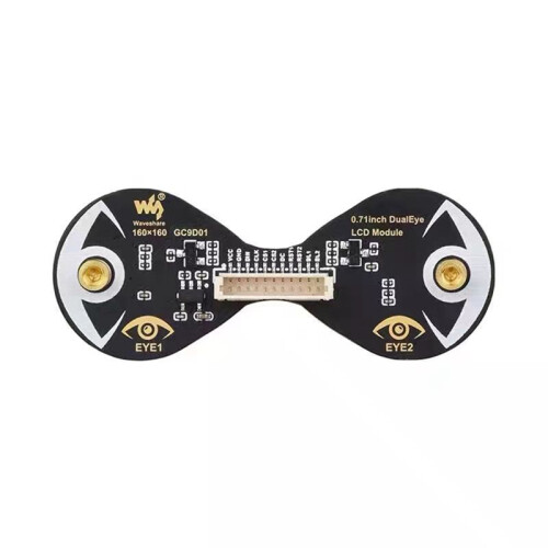 Waveshare Módulo de Exibição LCD IPS Redondo de 0,71 Polegadas 160x160 SPI Módulo LCD de Olhos Eletrônicos Duplos para /para Raspberry 2