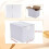 Caixas de envio de papelão ondulado branco, 20x15x15 cm (8x6x6 polegadas), conjunto de 40 unidades 2