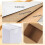 Caixas de envio de papelão ondulado branco, 20x15x15 cm (8x6x6 polegadas), conjunto de 40 unidades 3