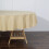 Polyester Round Tablecloth 90 in Champagne 6 Pack 4