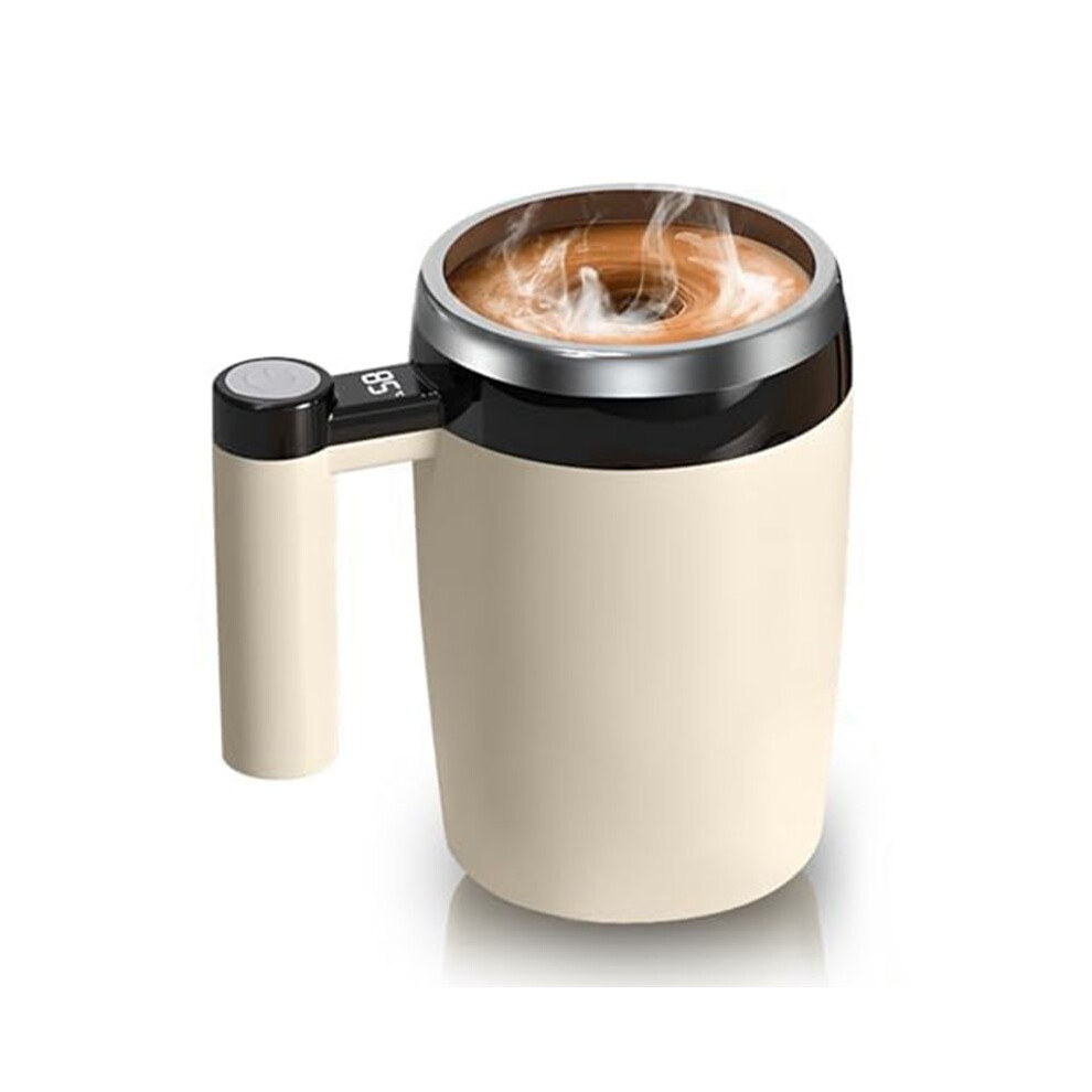 Automatic Magnetic Stirring Coffee Mug, Self-Stirring Coffee Mug With Temperature Battery Lcd, Rechargeable Coffee Mug C 4713464870510