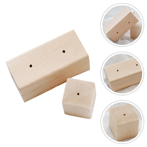 2Pcs Baking Flower Display Bases Cake Base Synthetic Material Square Simple Design Baking Use 1