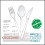 Hard Plastic Full-Size Forks for Outdoor Use – Clear, 4