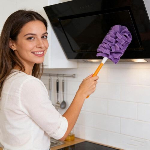 Pacote com 5 Refis de Espanador Laváveis, Almofadas de Microfibra Eletrostáticas 360 para Persianas 1