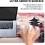 Rosa Sakura stor spillmusematte 47,2 x 23,6 tommer 4