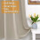 Cortinas Blackout Cor Camel Claro 52x63 polegadas (2 painéis) 4