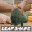 Μαξιλάρι Homoyoyo Leaf Throw Μαξιλάρι Leaf από Fiber Cotton Διακοσμητικό Χώρου 1 Τεμάχιο 3