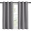 Silver Grey Blackout Curtain Panels Thermal Insulated 2