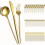 Titanium Gold Stainless Steel Flatware Set 24 pcs 5