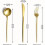 Titanium Gold Stainless Steel Flatware Set 24 pcs 6
