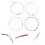 OUNONA 4pcs Pipa Strings Metal Assorted Color for Ukulele Supply 4