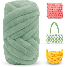 0,55 lb/10 yard dik, grof garen voor armbreien, jumbo tube fluweelgaren voor dekens, tassen, dierenbedden, vloerkleden, kussens – geschikt voor