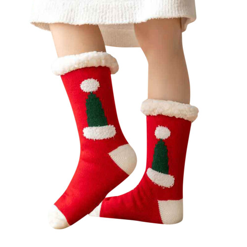 Κάλτσες UHGANN Slipper για γυναίκες με λαβή για το χειμώνα, αντιολισθητικές, χοντρές,