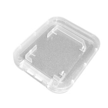 Étui de rangement blanc individuel pour carte SD/SDHC/SDXC/Secure Digital, en plastique transparent, compatible avec 10 cartes mémoire.